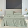 Luxury Dreams 4-Piece 1800 TC Series Deep-Pocket Luxurious Organic Bamboo Blend Bed Sheet Set LD-1800BF-3PC-LGRA-T